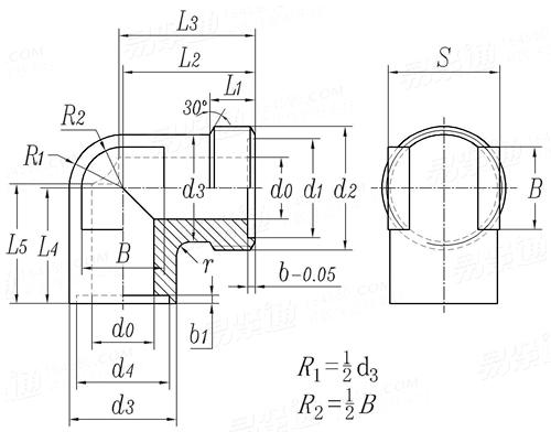 JB  989 - 1977 焊接式直角管接头体