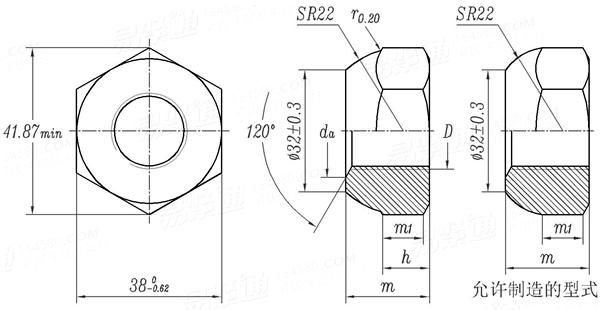 ZB /T 31030.5 - 1987 汽車車輪球面螺母