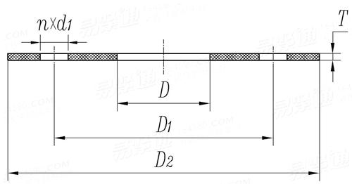 HG /T 20606 (FF) - 2009 鋼制管法蘭用非金屬平墊片 - FF型