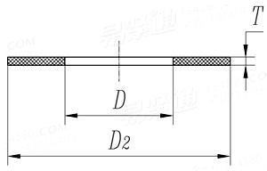 HG /T 20606 (TG) - 2009 鋼制管法蘭用非金屬平墊片 - 榫面/槽面法蘭用TG型墊片 (PN10~PN63)