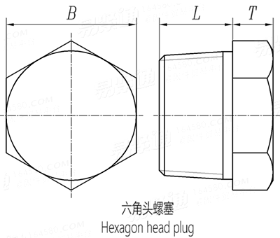 BS EN  10241 (T17) - 2000 钢制螺纹管件 表17 - 六角头螺塞