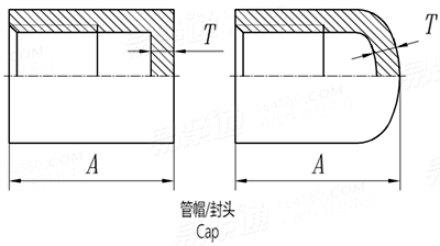 BS EN  10241 (T20) - 2000 钢制螺纹管件 表20 - 管帽/封头