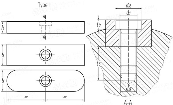 UNI  6605 - 1969 I型平键