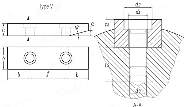 UNI  6605 - 1969 V型平鍵