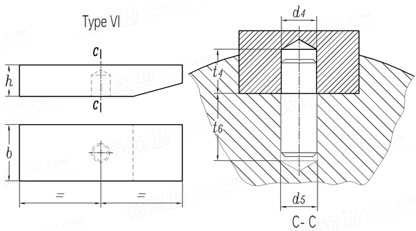 UNI  6605 - 1969 VI型平键