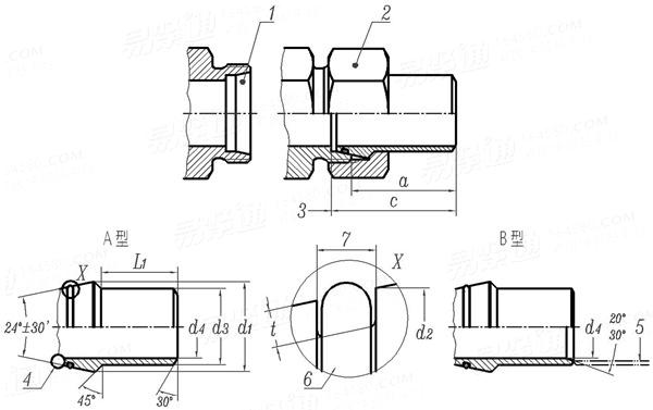 GB /T 3758 - 2008 卡套式管接頭用錐密封焊接接管