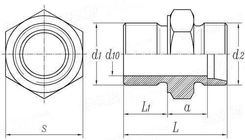 JIS B 2351-1 (SDS) - 2000 卡套式直通管接頭 [表7]