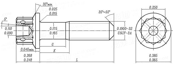 SAE AS 3243 - 1980 十二角法兰面缩杆螺钉