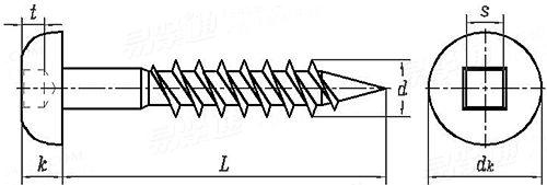 YJT  4072 四方槽盤頭纖維板釘