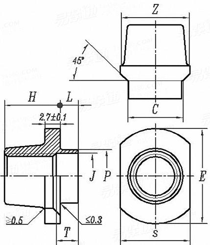 DIN EN  4123 - 2018 航空航天 耐熱鎳基合金NI-PH2601(鉻鎳鐵合金718)制鍍銀的自鎖緊帶柄螺母