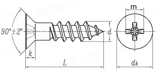 Q  296 十字槽沉头木螺钉