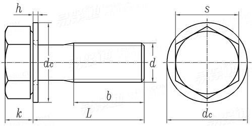 KS B 1040 - 2012 (R2022) 六角頭螺栓和平墊組合
