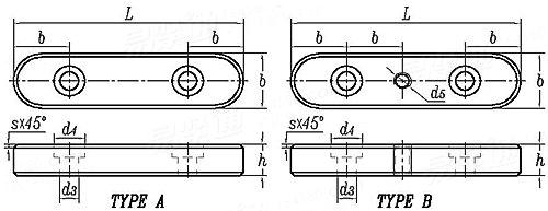 IS  2048 (E) - 1983 E型 圆头带双孔平键