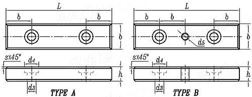 IS  2048 (F) - 1983 F型 平头带双孔平键