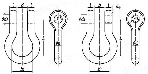 JIS B 2801 - 1996 卸扣  BA、BB和BC型