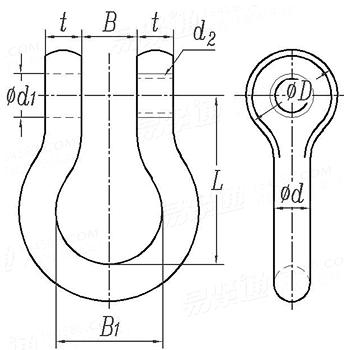 JIS B 2801 - 1996 卸扣 BD型
