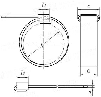 NF E 27-853 - 1989 管夾 沖壓鎖緊環
