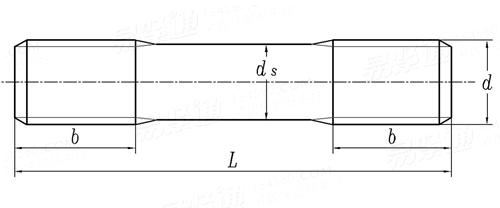 JIS B 1220 (ABR) - 2015 地腳用雙頭栓 ABR型 （滾軋螺紋）