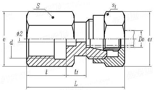 JB  1957 - 1977 卡套式壓力表管接頭
