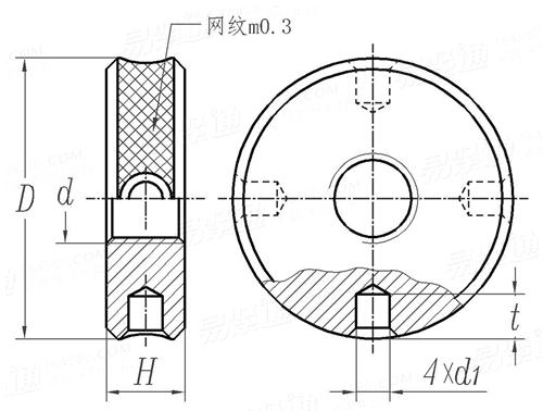 GB /T 2151 - 1991 机床夹具零件及部件 - 调节螺母