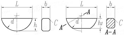 JIS B 1301 (WA/WB) - 1996 半圓鍵