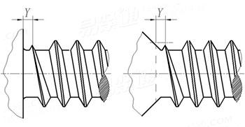 ASME B 18.6.3 (T4.3.1-1) - 2024 A、AB、B、BF、BP和BT型自攻螺钉头下肩距