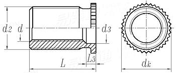 YJT  5029 壓鉚花齒螺套
