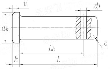 GOST  9650 (Type 6) - 1980 帶孔銷軸