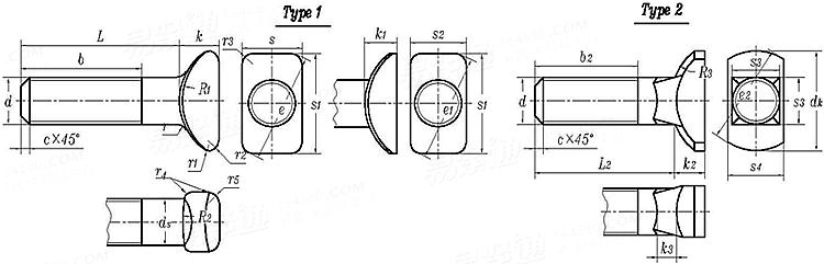 GOST  16016 - 2014 軌道緊固件用夾緊螺栓