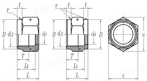 HB  4-126 - 1983 外套螺母