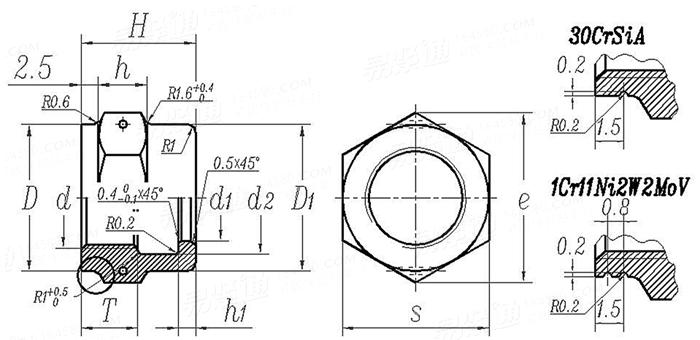 HB  8221 ~ 8222 - 2002 擴口式收緊螺母 第2尺寸系列