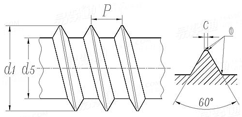 ISO  9268 (F4) - 1988 HC螺纹 [Figure 4]