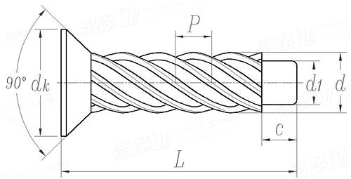 UNI  7347 - 1974 沉頭自攻鉚釘