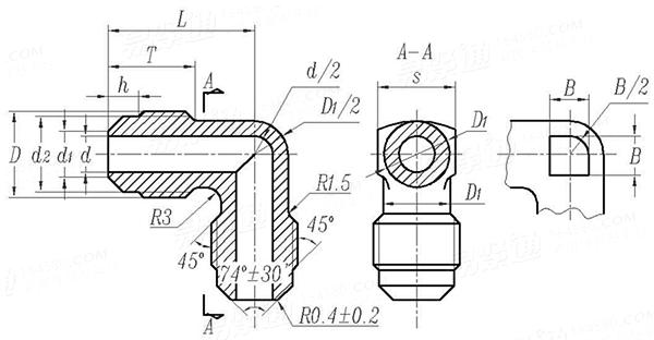 HB 4 - 13 - 2002 擴口式直角管接頭