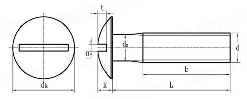 IS  8822 - 1978 开槽圆头螺钉