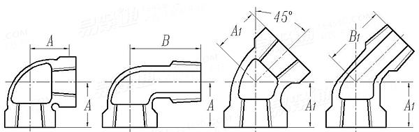 JIS B 2301 (A2) - 2013 I級彎頭，内外螺紋彎頭，45°彎頭，45°内外螺紋彎頭