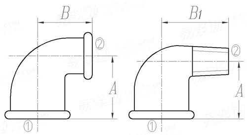 JIS B 2301 (A25) - 2013 螺紋型可鍛鑄鐵管件 - II級異徑彎頭及異徑内外螺紋彎頭